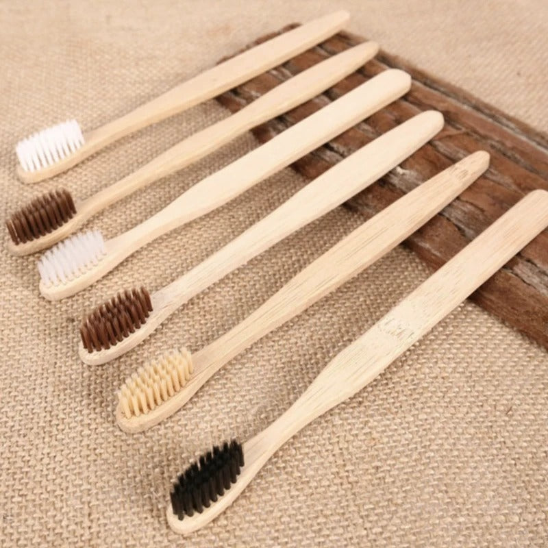 10 Bamboo Toothbrushes