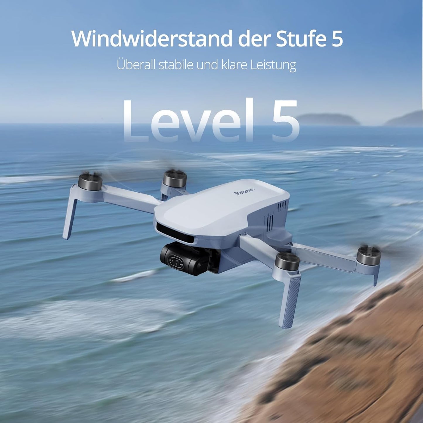 Potensic ATOM GPS Drohne Mit 4K Kamera&3-Achsen-Gimbal, C0, Unter 249G, 3 Akkus 96 Min.Flugzeit, 6KM FPV Übertragung, Visuelles Folgen/Quickshots/Rth, 12MP Fotos Kameradrohne Für Anfänger Erwachsene