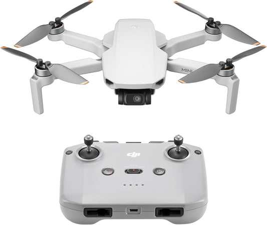 DJI Mini 4K, Drohne Mit 4K UHD Kamera Für Erwachsene, Unter 249 G, 3-Achsen Gimbal Stabilisierung, 10 Km Videoübertragung, Autom. Rückkehr, Windwiderstand, 1 Akku Für 31 Min Flugzeit, C0, Quickshots