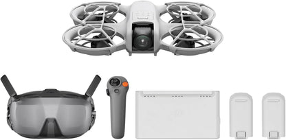 DJI Neo Motion Fly More Combo, Mini Drohne Mit 4K Uhd-Kamera Für Erwachsene, 135 G Selbstfliegende Drohne, Follow Me Funktion, Handflächenstart, Ki-Motivverfolgung, Mit RC Motion 3 Und 3 Akkus