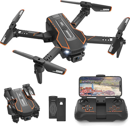 Drohne Mit Kamera HD 720P Für Kinder, RC Drone Quadcopter Mit Wifi Übertragung, Kopflos Modus, 3D Flip, Höhenhaltung, Flugbahn, Spielzeug Und Geschenke Für Jungen Mädchen Anfänger