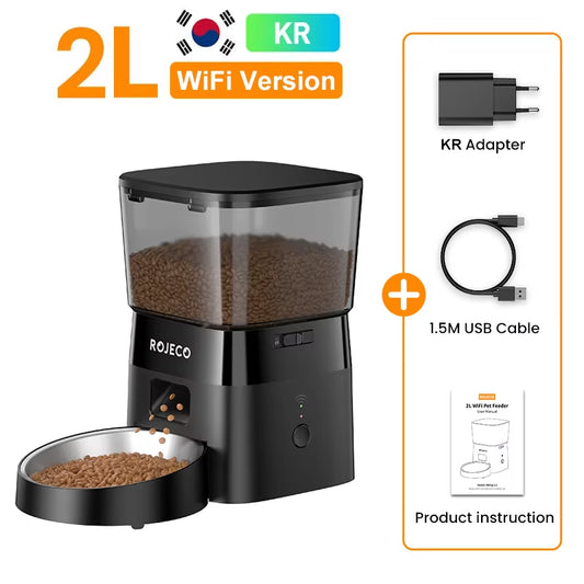 Dog Feeder Automatic Smart Pet Food Dispenser for Pets Dog Kibble Dispenser with WIFI Remote Control Dog Feeding Supplies