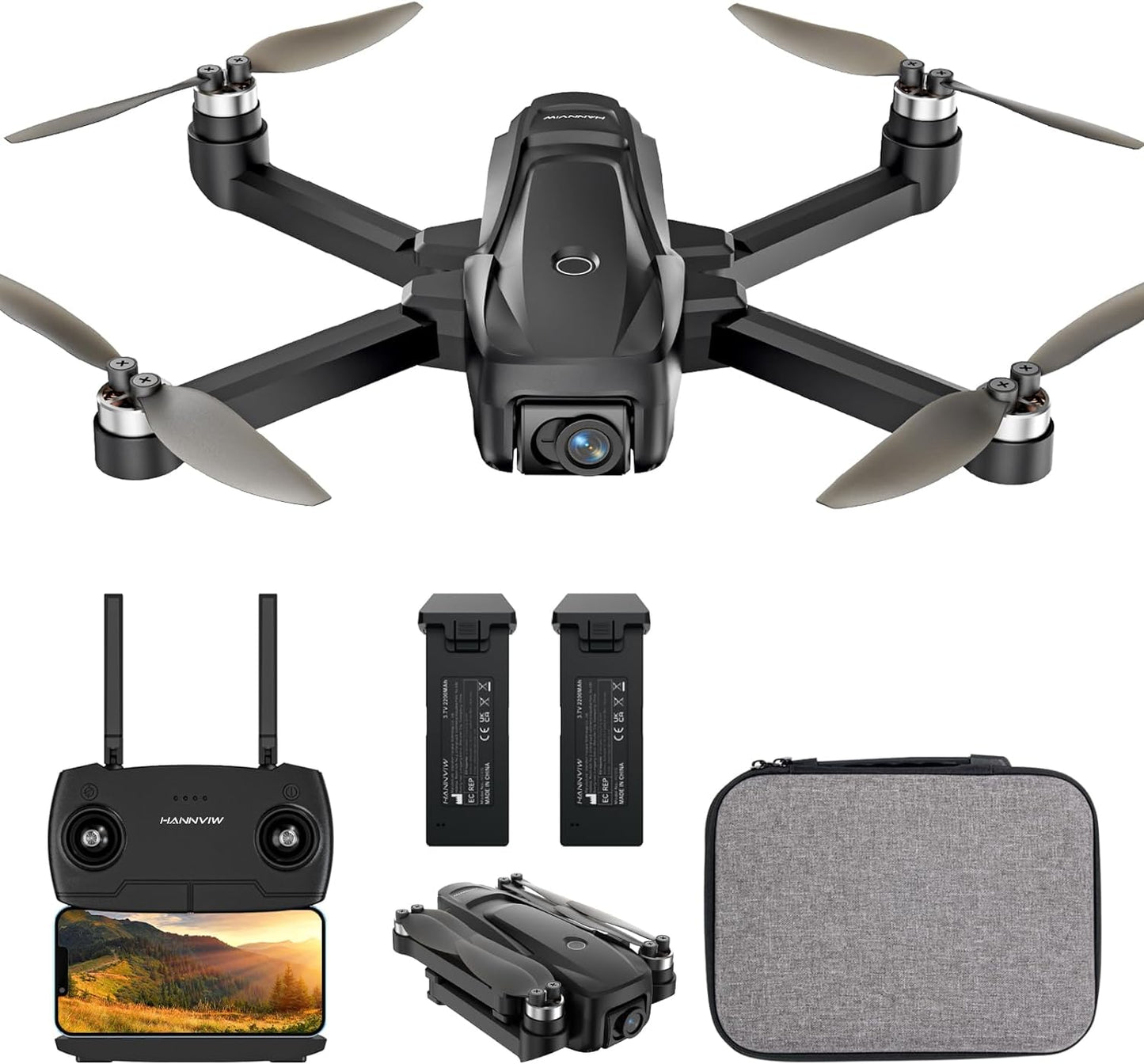 H330S GPS Drohne Mit Kamera 4K Für Erwachsene, RC Quadrocopter 5G FPV Übertragung, Unter 249G, Bürstenloser Motor, Langstrecke, Smart Return, Optischer Fluss, Follow-Modus Drone Für Anfänger