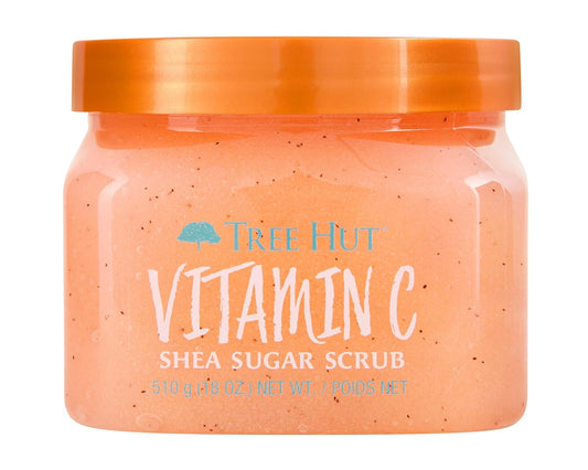 Vitamin C Shea Sugar Scrub, 18 Oz, Ultra Hydrating and Exfoliating Scrub for Nourishing Essential Body Care