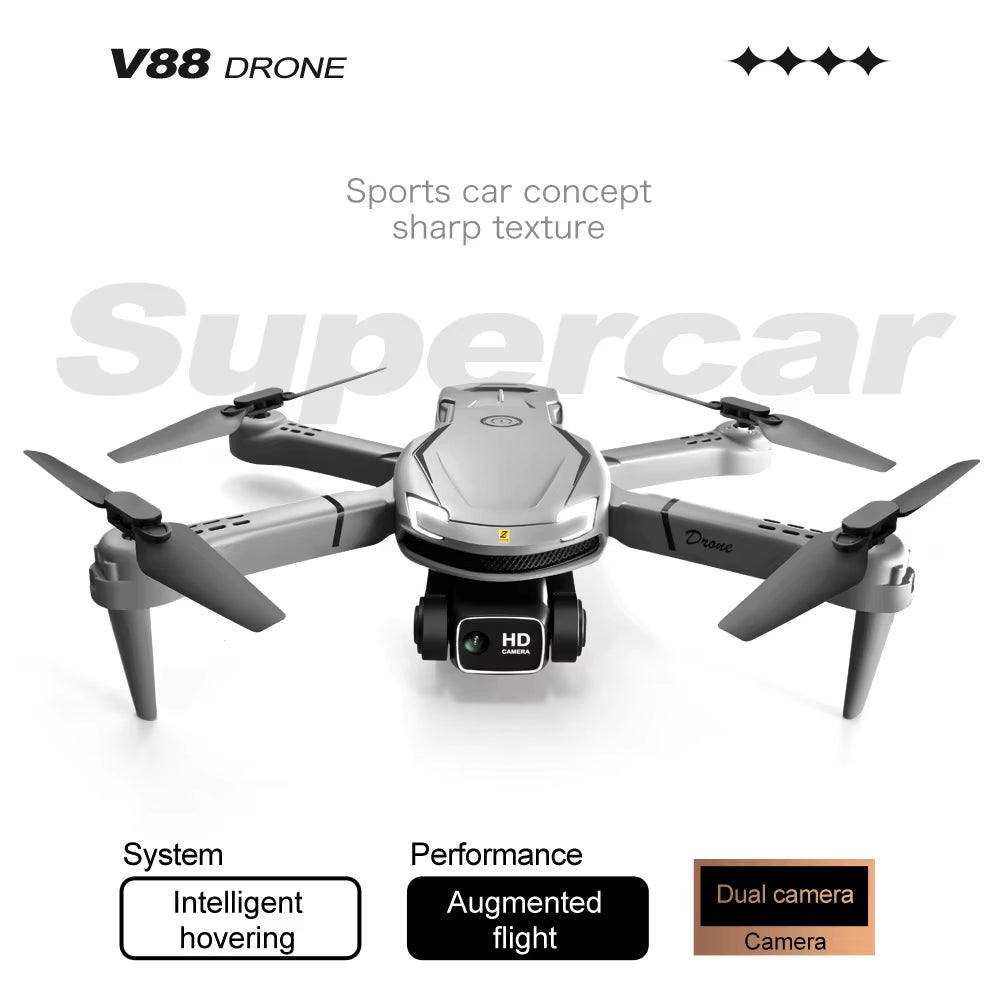 Professional Drone 4K High Definition Aerial Photography GPS Remote Control Aircraft Quadcopter Toy UAV Smart Hover 100M Drone