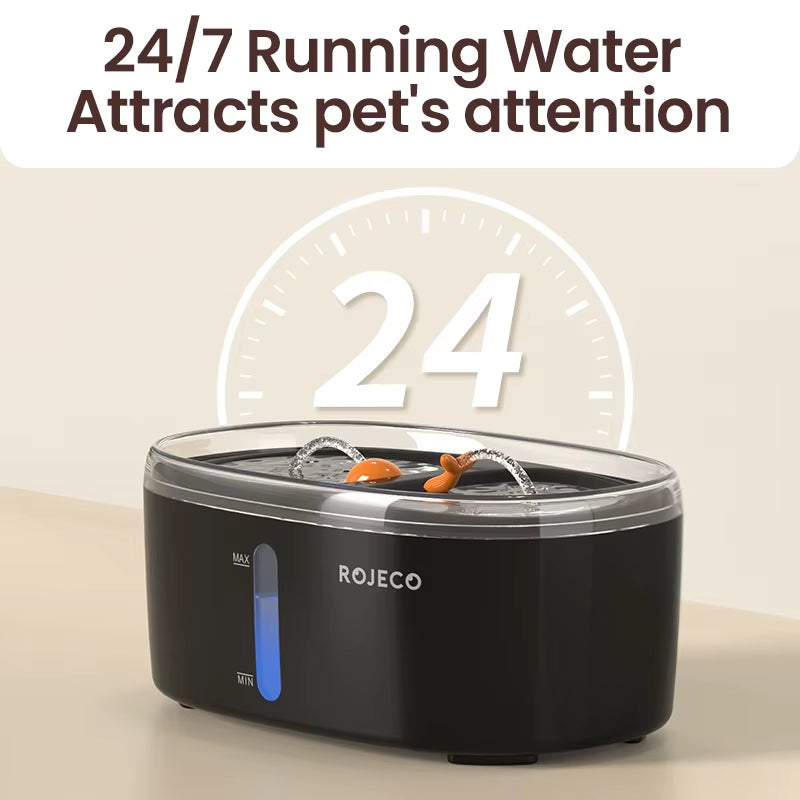 Automatic Cat Water Fountain Dual Bowls Wireless Pet Water Dispenser for Dog Cat Smart Drinker Multiple Pets Accessories