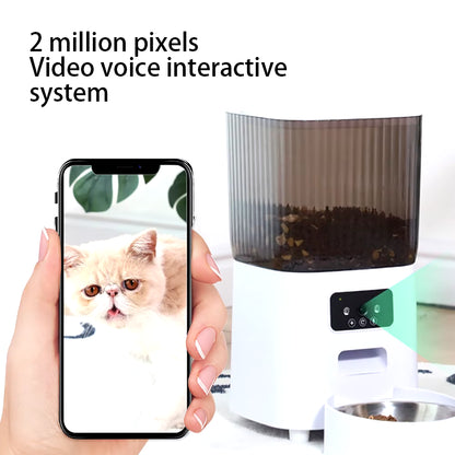 5L Smart Wifi APP Camera Automatic Pet Feeder Cat Food Dispenser Video Smart Feeder for Cats Dogs Pet Dry Food Bowl