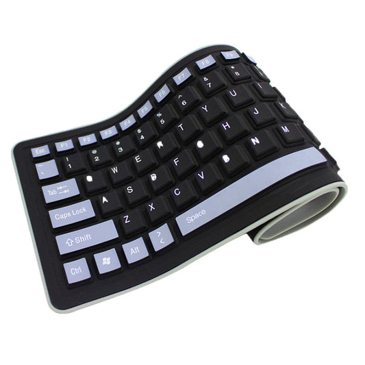 Silica Gel Foldable Curved Keyboard