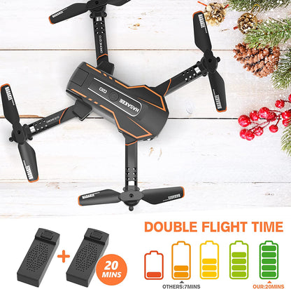 Drohne Mit Kamera HD 720P Für Kinder, RC Drone Quadcopter Mit Wifi Übertragung, Kopflos Modus, 3D Flip, Höhenhaltung, Flugbahn, Spielzeug Und Geschenke Für Jungen Mädchen Anfänger