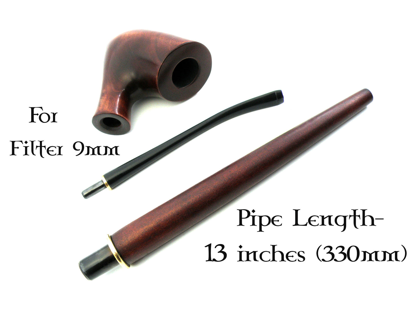 Wooden Smoking Pipe Churchwarden Pipe Long Tobacco Pipe for Smoking Gift for Him Wood Pipe with Long Stem Long Pipe for Tobacco