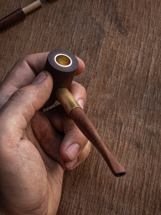 Handcrafted Wooden Convertible Pipe & ‘Cigarette’ Tip - Multifunctional Tobacco and Herb Accessory